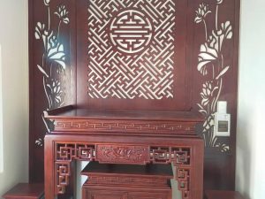 Ban Thờ Gỗ Gõ 107cm