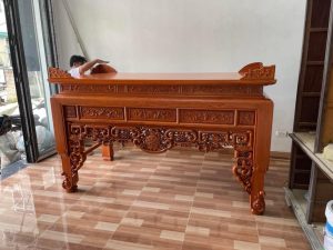 Ban Thờ Gỗ Hương Chân 14cm Víp