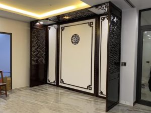 Vách trang trí phòng thờ CNC mẫu 16