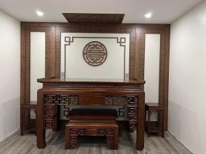 Vách trang trí phòng thờ CNC mẫu 15