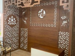 Vách trang trí phòng CNC mẫu 1