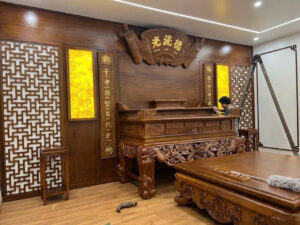 Vách CNC phòng thờ mẫu 3