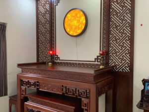 Vách CNC phòng thờ mẫu 10