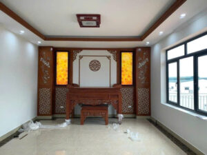 Vách CNC phòng thờ mẫu 15