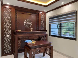 Vách CNC phòng thờ mẫu 17