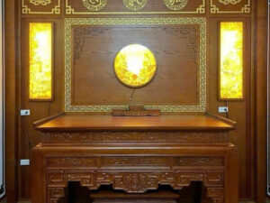 Vách CNC phòng thờ mẫu 18