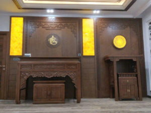 vách CNC phòng thờ mẫu 16