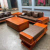Ghế Sofa chân thuyền gỗ hương số 1
