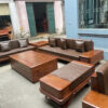 Ghế Sofa chân thuyền gỗ hương mẫu 3